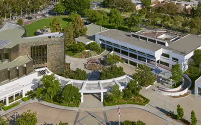 Aerial of Cerritos Civic Center