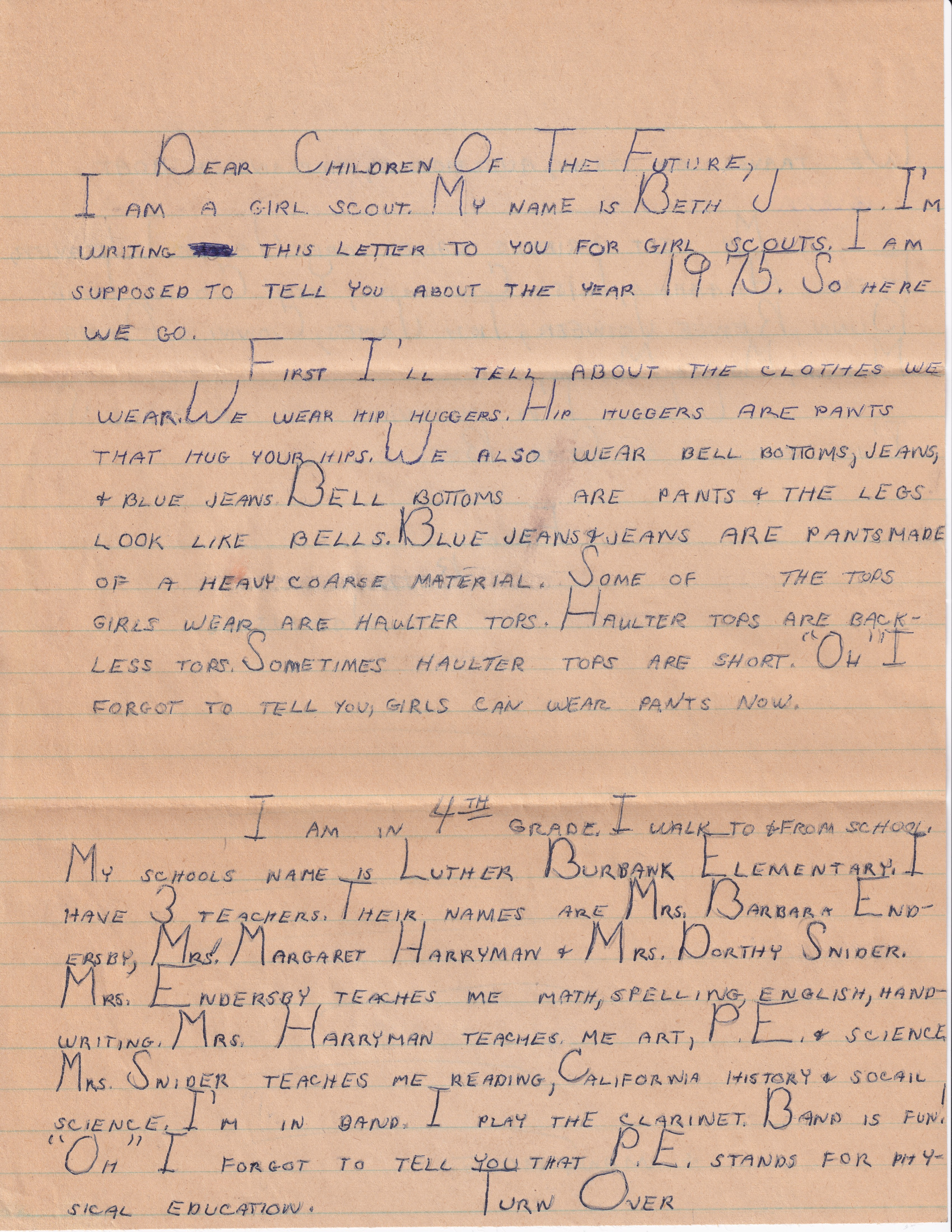 Letter Page 1